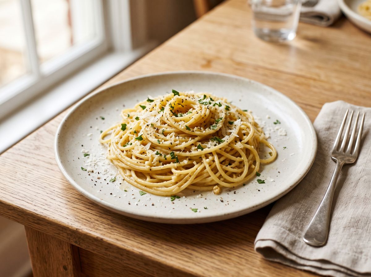 15-Minute Garlic Parmesan Pasta
