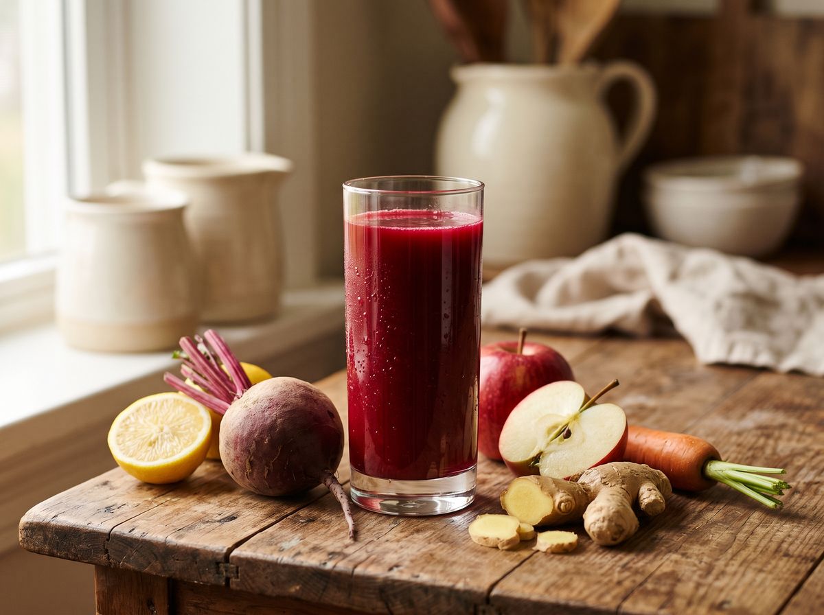 Beet Apple Ginger Juice