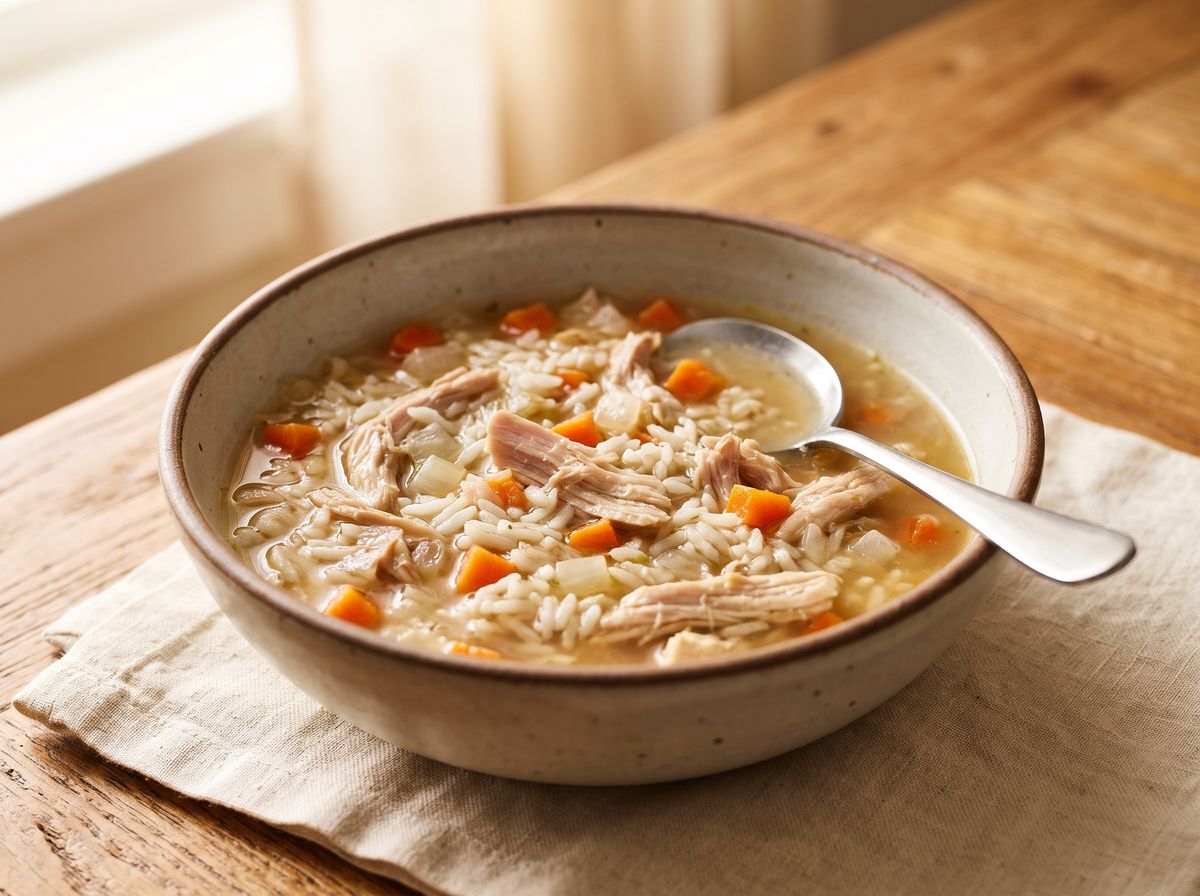 Leftover Turkey and Rice Soup