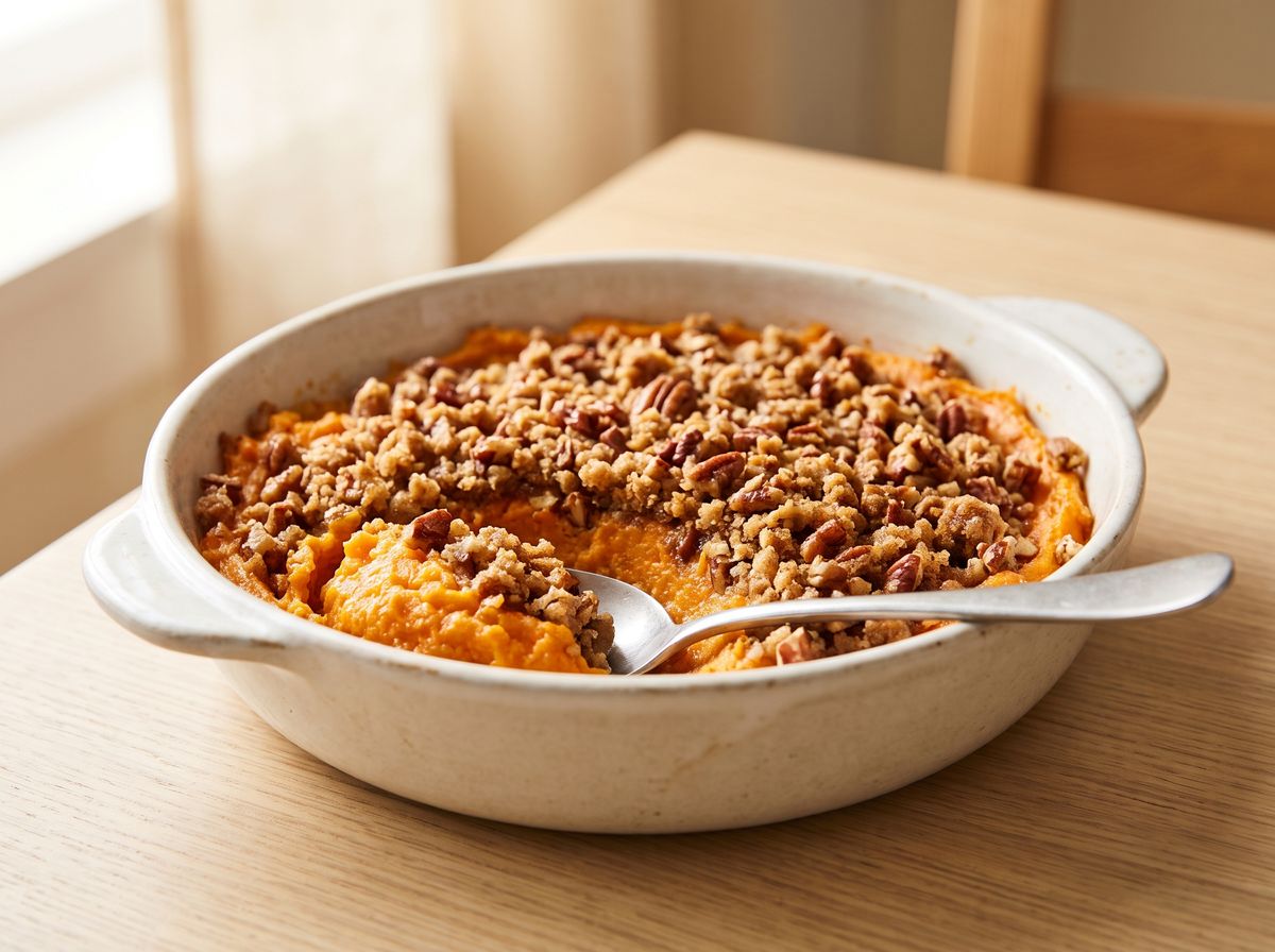 Pecan-Crumble Sweet Potato Casserole