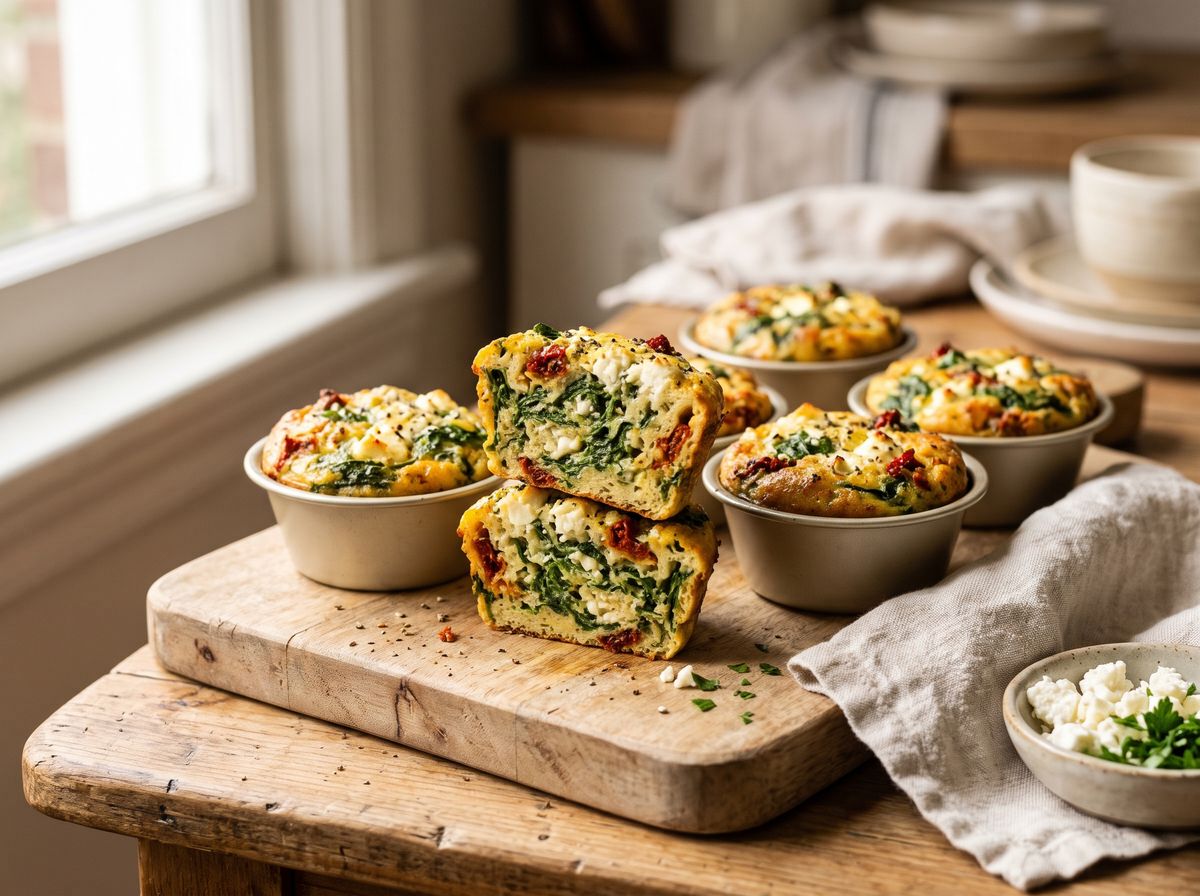 Spinach & Feta Egg Muffins