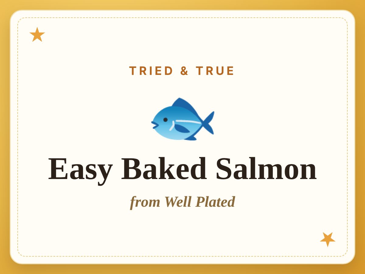 Easy Baked Salmon, a Tried & True recipe from Well Plated